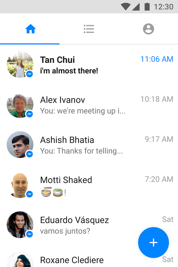 Messenger Lite'i näeb õnneks välja väga Facebook Messengeri sarnane. Pilt: Google Play